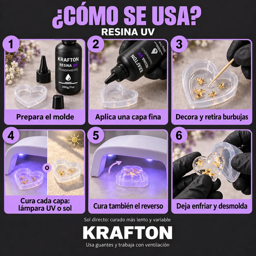 Resina UV Cristal 200 g, foto 4