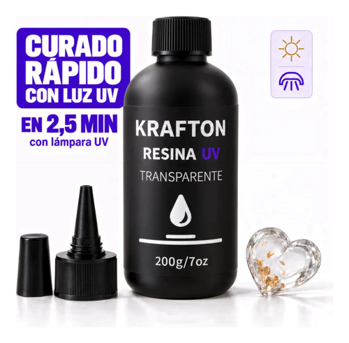 Resina UV Cristal 200 g, foto 3